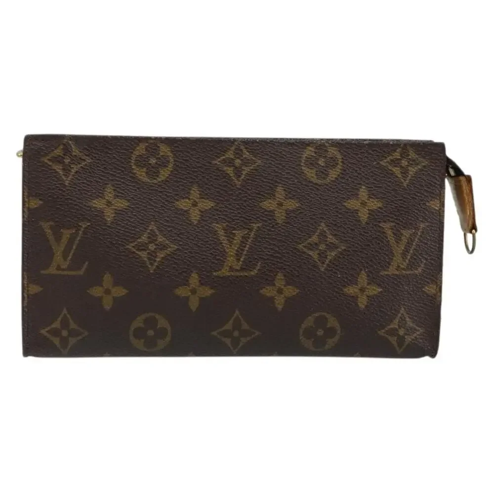 Louis Vuitton Monogram Bucket GM Accessory Pouch Brown
